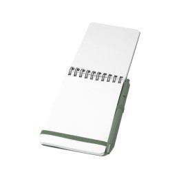 Блокнот Thalaasa формата А6 в твердой обложке из океанического пластика с шариковой ручкой - Зеленый яркий