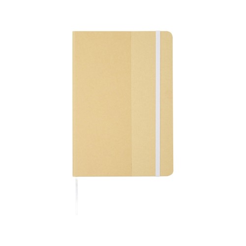 Nelida блокнот формата А5 в твердой обложке из переработанного картона - Белый