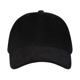 "Hutton" 6-панельная бейсболка из переработанного хлопка - Сплошной черный