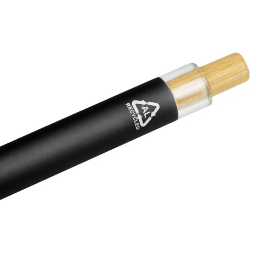 Ручка из переработанного алюминия "Blossom", черный