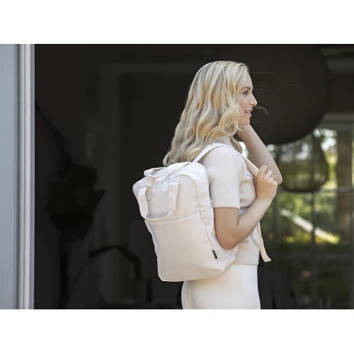 Трип 14" Эви рюкзак для ноутбука из переработанного материала объемом 9 л, кремовый