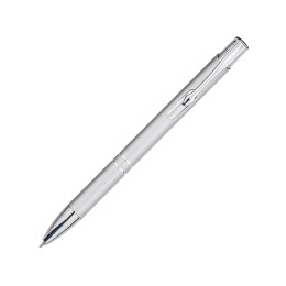 Шариковая ручка Moneta из переработанного алюминия (черные чернила) - Серебристый