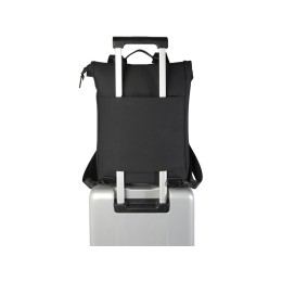 Рюкзак для ноутбука 15,6" Turner объемом 12 л со сворачивающимся верхом, изготовленный из переработанных материалов по стандарту GRS - сплошной черный