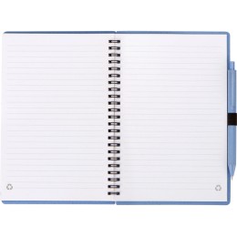 Блокнот А5 «Toledo M», синий + ручка шариковая «Pianta» из пшеничной соломы, синий