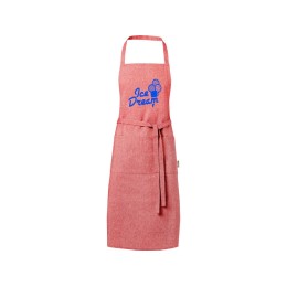 Pheebs 200 g/m2 recycled cotton apron, красный яркий