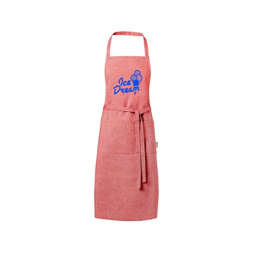 Pheebs 200 g/m2 recycled cotton apron, красный яркий