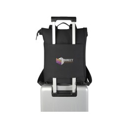 Рюкзак для ноутбука 15,6" Turner объемом 12 л со сворачивающимся верхом, изготовленный из переработанных материалов по стандарту GRS - сплошной черный