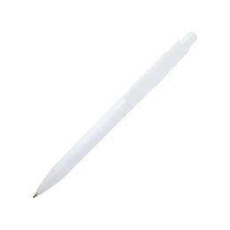 Unica шариковая ручка из переработанной пластмассы - Белый (синие чернила)