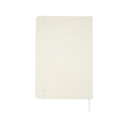 Bass блокнот формата А5 из переработанных материалов, с линованными страницами - Белый