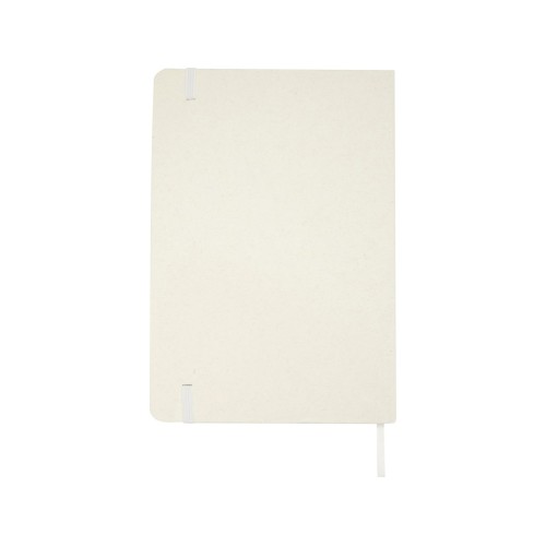 Bass блокнот формата А5 из переработанных материалов, с линованными страницами - Белый