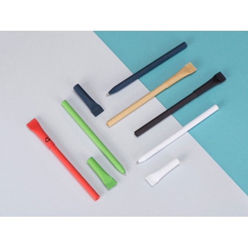 Ручка картонная с колпачком "Recycled", темно-серый