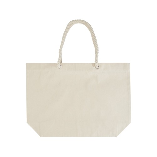 Florida пляжная эко-сумка из переработанного материала, сертифицированного по стандарту GRS, плотностью 270 г/м² 18L - Натуральный / Натуральный