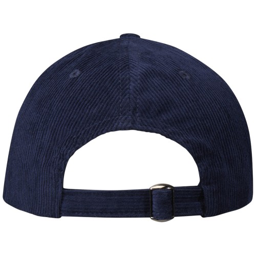 "Hutton" 6-панельная бейсболка из переработанного хлопка - Темно - синий