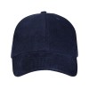 "Hutton" 6-панельная бейсболка из переработанного хлопка - Темно - синий