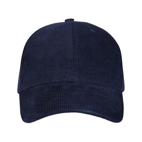 "Hutton" 6-панельная бейсболка из переработанного хлопка - Темно - синий