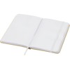 Reed блокнот формата А6 из переработанного материала в твердой обложке с простыми страницами - Белый