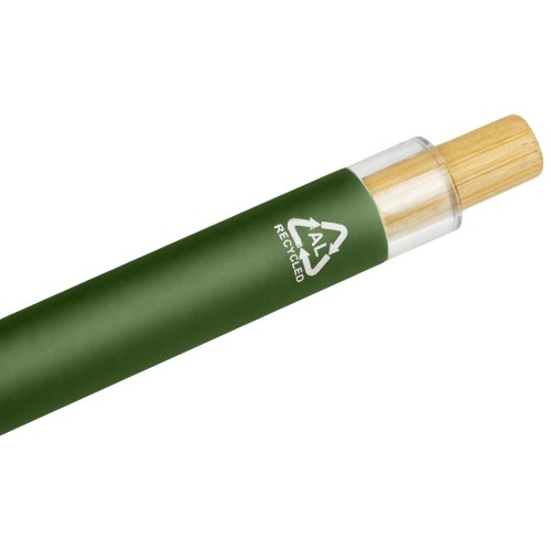 Ручка из переработанного алюминия "Blossom", зеленый