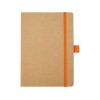 Блокнот Berk формата из переработанной бумаги, оранжевый