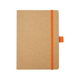 Блокнот Berk формата из переработанной бумаги, оранжевый