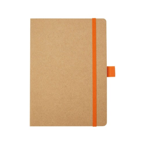 Блокнот Berk формата из переработанной бумаги, оранжевый