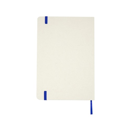 Bass блокнот формата А5 из переработанных материалов, с линованными страницами - Ярко-синий