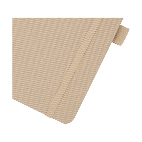 Блокнот Honua форматом A5 из переработанной бумаги с обложкой из переработанного ПЭТ, бежевый овсяный