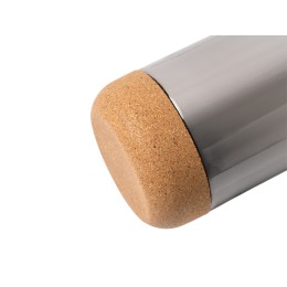 Бутылка Basti с пластиковым корпусом и пробковым дном, черный