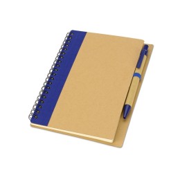 Блокнот "Helly" с ручкой, синий