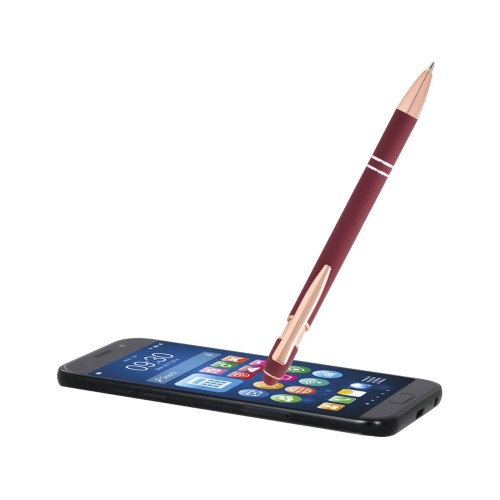 Nanna шариковая ручка с отделкой из розового золота - Бургунди (черные чернила)