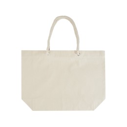 Florida пляжная эко-сумка из переработанного материала, сертифицированного по стандарту GRS, плотностью 270 г/м² 18L - Натуральный / Натуральный