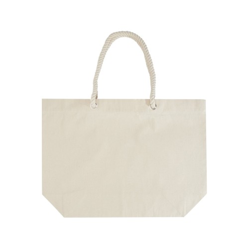 Florida пляжная эко-сумка из переработанного материала, сертифицированного по стандарту GRS, плотностью 270 г/м² 18L - Натуральный / Натуральный