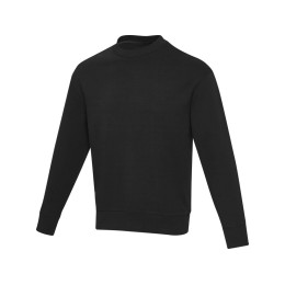 Jet унисекс Aware™ свитер с круглым вырезом из переработанных материалов - сплошной черный