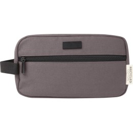 Косметичка Joey из холста, переработанного по стандарту GRS, объемом 3,5 л, серый