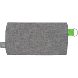 Универсальный пенал из переработанного полиэстера RPET "Holder", серый/зеленый