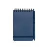 Блокнот Thalaasa формата А6 в твердой обложке из океанического пластика с шариковой ручкой - Синий