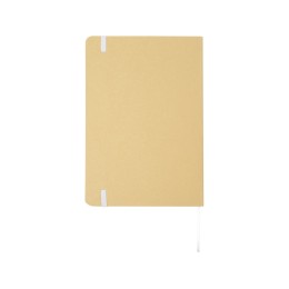 Nelida блокнот формата А5 в твердой обложке из переработанного картона - Белый