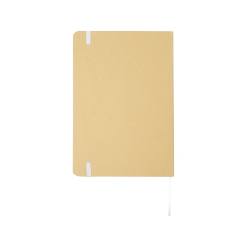 Nelida блокнот формата А5 в твердой обложке из переработанного картона - Белый