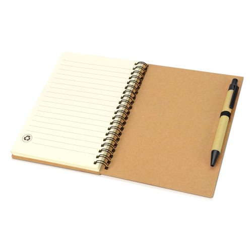 Блокнот "Helly" с ручкой, черный (Р)