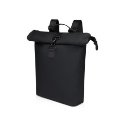 Рюкзак для ноутбука 15,6" Turner объемом 12 л со сворачивающимся верхом, изготовленный из переработанных материалов по стандарту GRS - сплошной черный