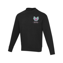 Jet унисекс Aware™ свитер с круглым вырезом из переработанных материалов - сплошной черный