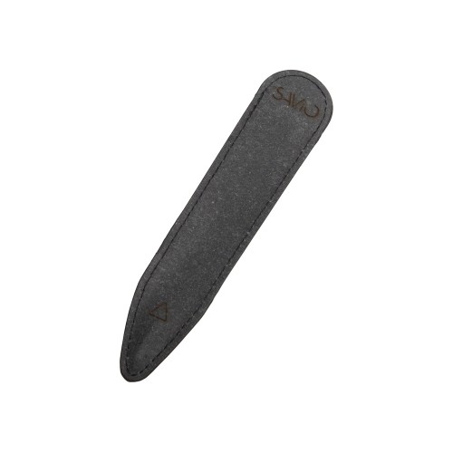 Шариковая ручка из переработанной стали и переработанной кожи "Venera", серая