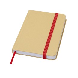 Reed блокнот формата А6 из переработанного материала в твердой обложке с простыми страницами - Красный