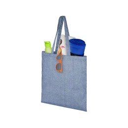 Сумка-тоут Pheebs из переработанного хлопка 150 г/м2, синий меланж