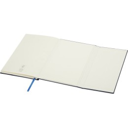 Блокнот Alejandra формата А5 с твердой обложкой из переработанной кожи - Синий