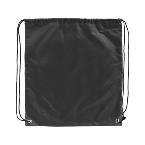 Рюкзак со шнурком Oriole из переработанного ПЭТ, черный