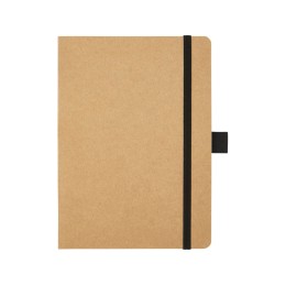 Блокнот Berk формата из переработанной бумаги, черный