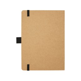 Блокнот Berk формата из переработанной бумаги, черный