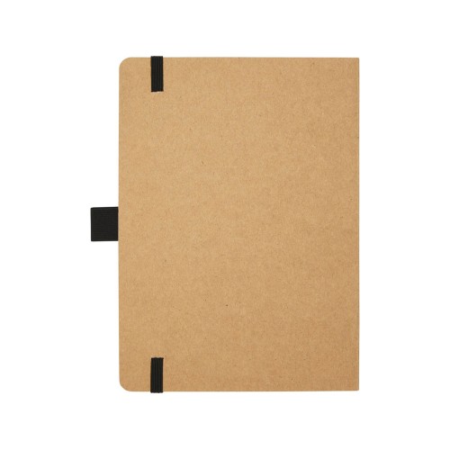 Блокнот Berk формата из переработанной бумаги, черный