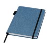 Блокнот Orin, формат А5, из переработанного ПЭТ, синий