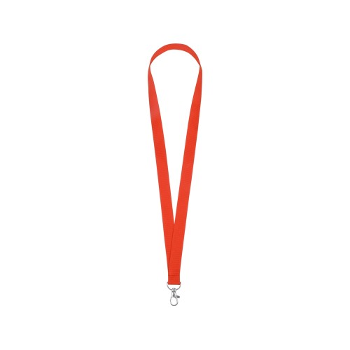 Ланъярд из RPET с карабином, красный